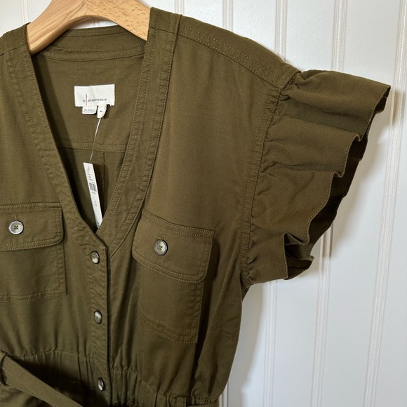 Anthropologie Tapered Ruffle Jumpsuit - Picture 6 of 11